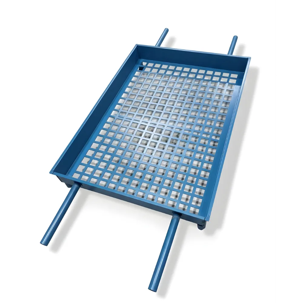Ballast sieve for railway ballast and coarse aggregate testing