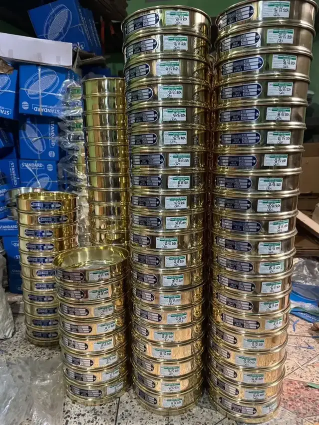 8 inch brass test sieves manufactured by Labtek Enterprises in India